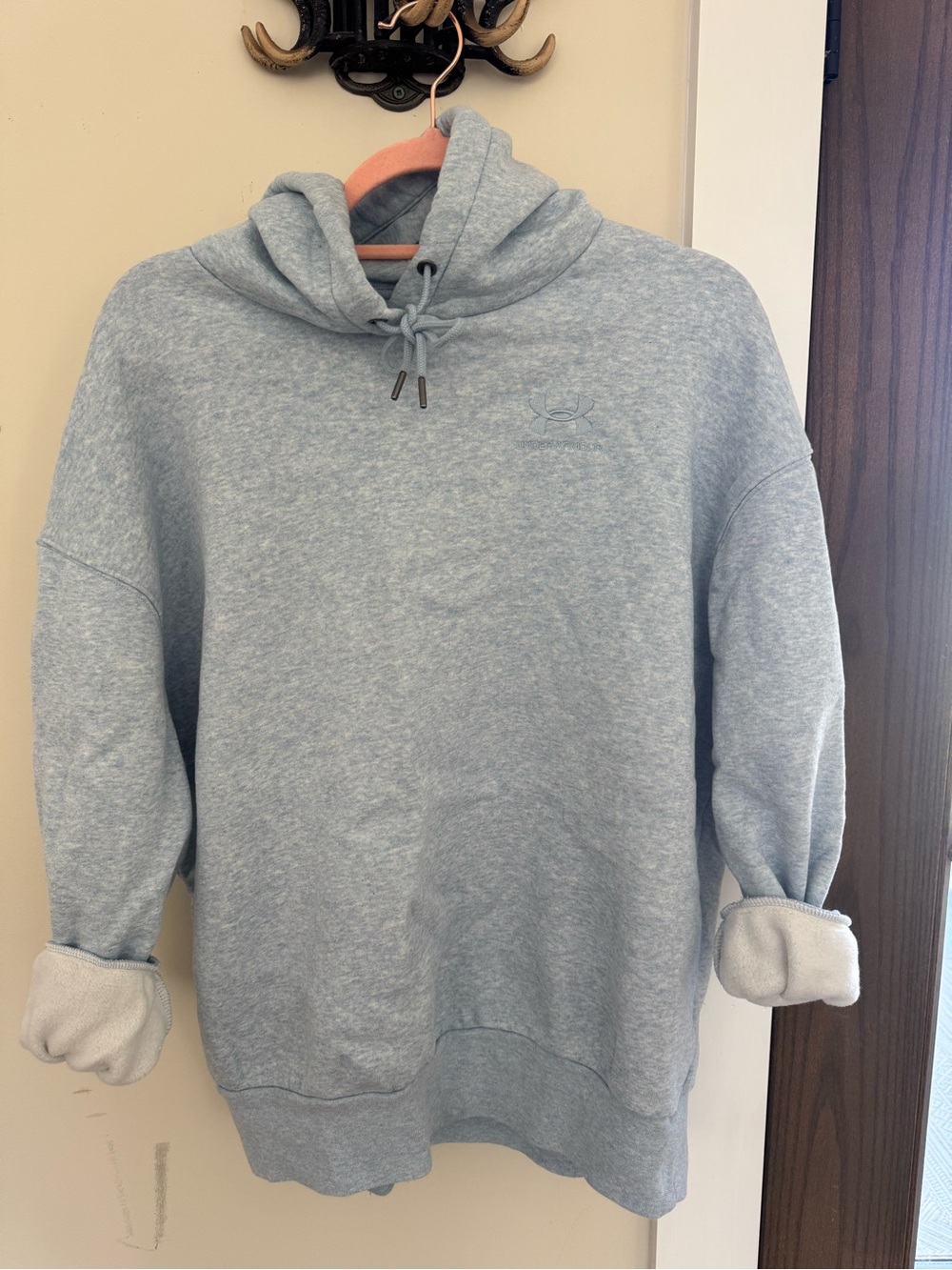 Under Armour Light Blue Hooded Pullover Sweatshirt